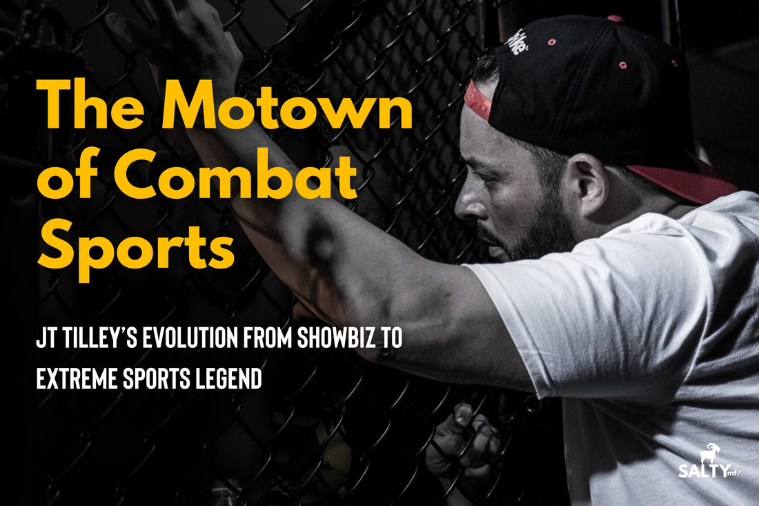 Cover graphic for The Motown of Combat Sports: JT Tilley’s Evolution from Showbiz to Extreme Sports Legend