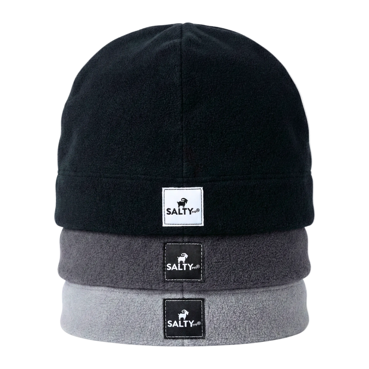 Fleece OG Patch Beanie lifestyle view, SALTYmf Richardson R20 microfleece beanie