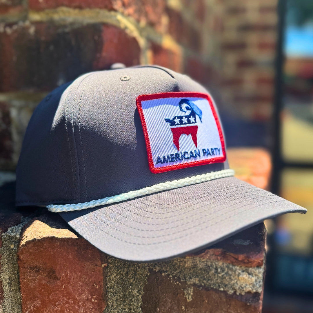American Party Patch Rope Hat