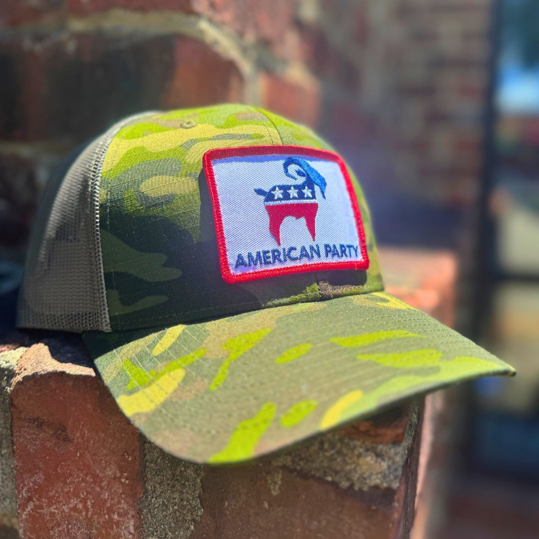 American Party Patch Trucker Hat