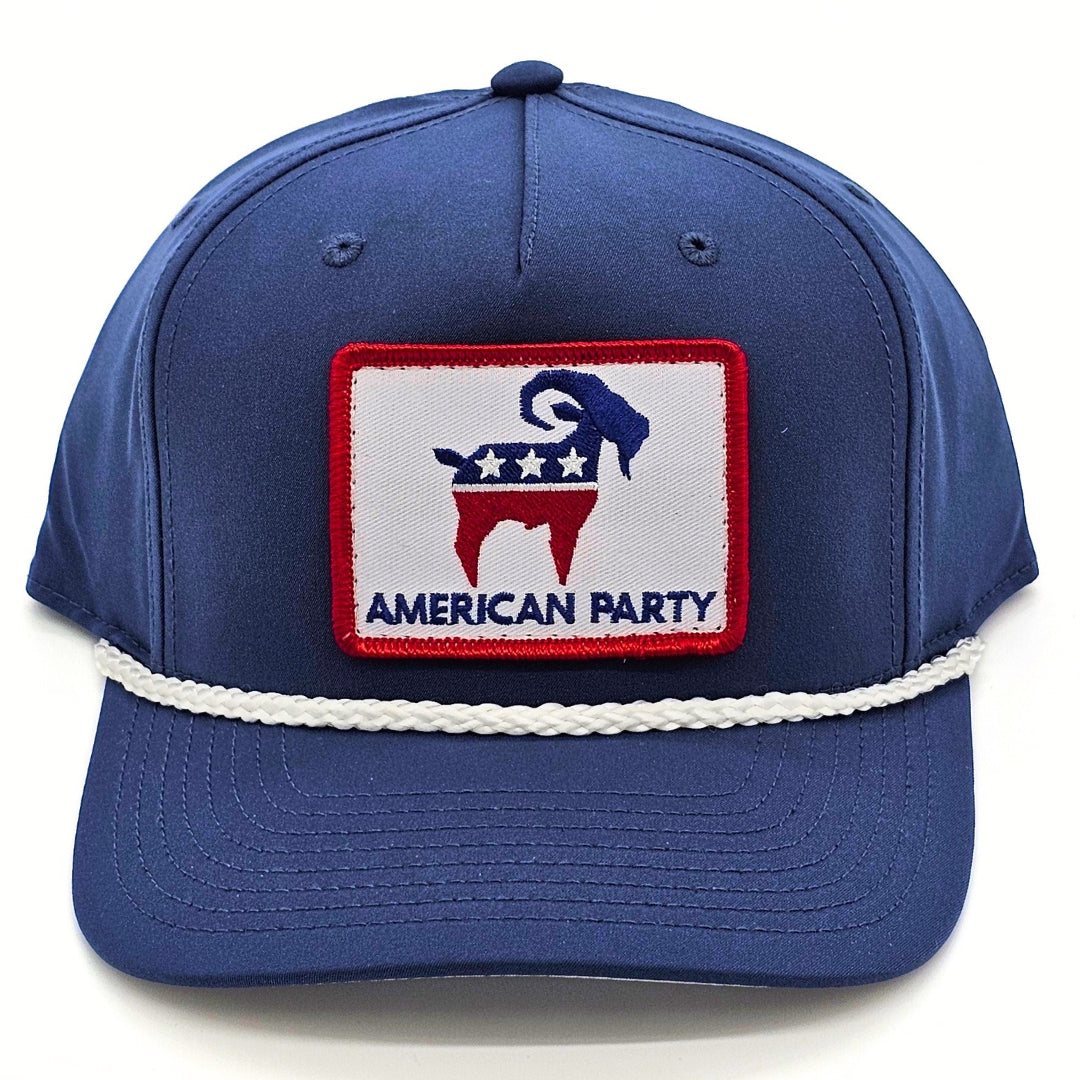 American Party Patch Rope Hat