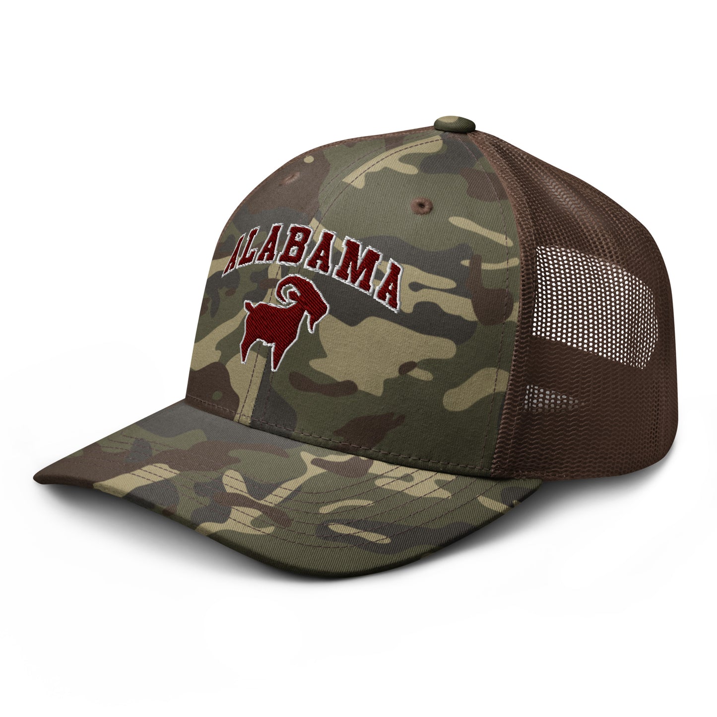 Alabama GOAT Camo Trucker