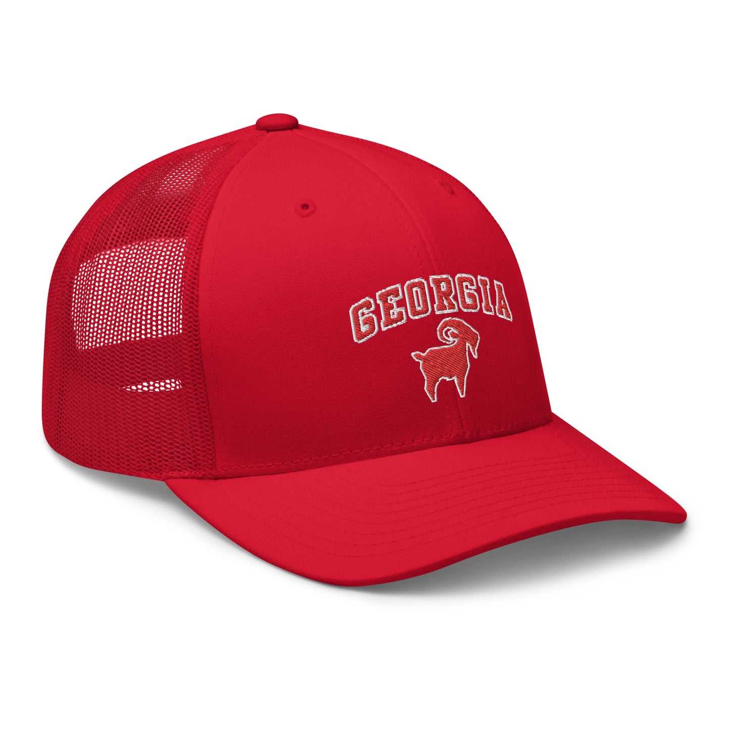SaltyMF Georgia Red GOAT Trucker Cap