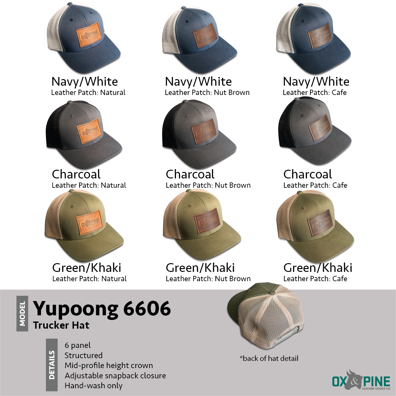 SaltyMF Leather Patch Trucker Hat