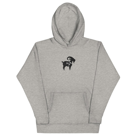 2A GOAT Embroidered Hoodie (Black Goat)