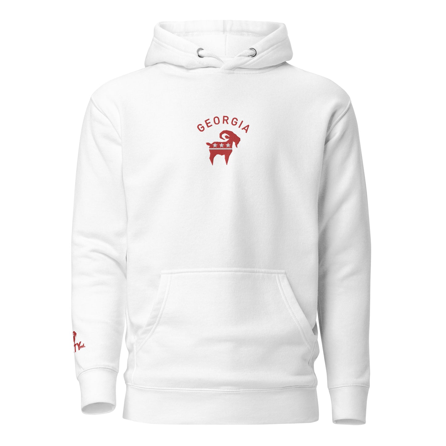 Georgia Party Goat Hoodie (Red)
