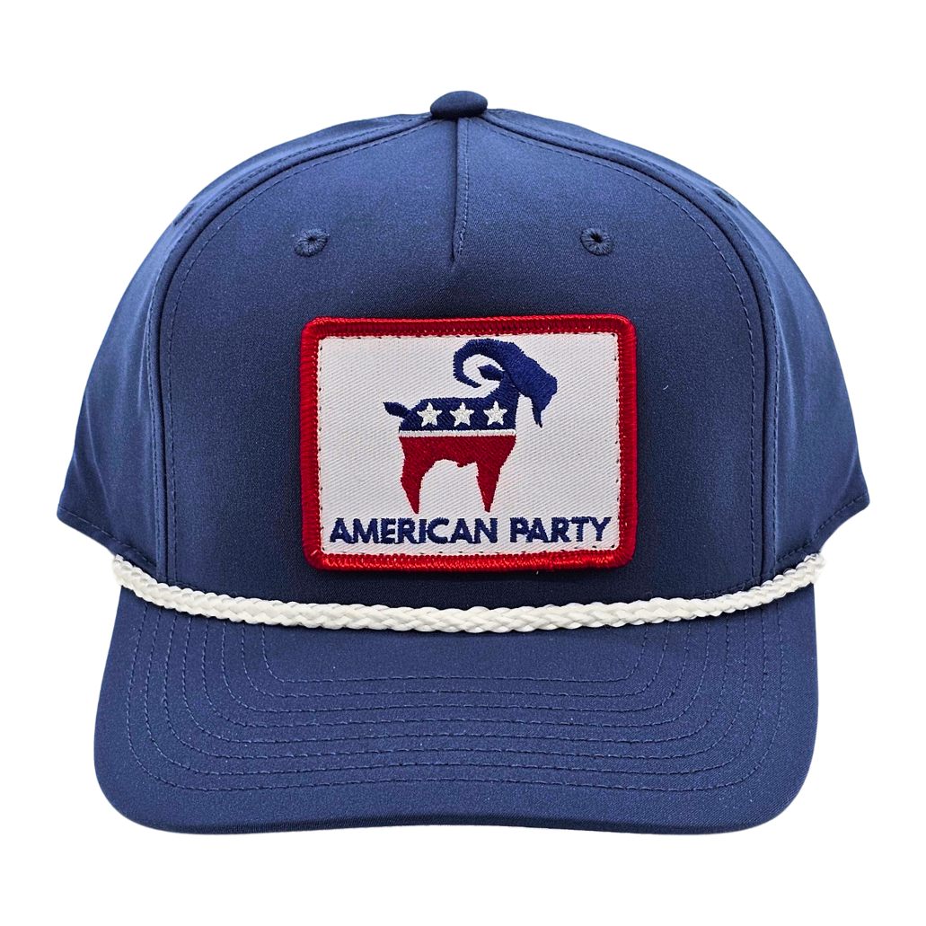 American Party Patch Rope Hat