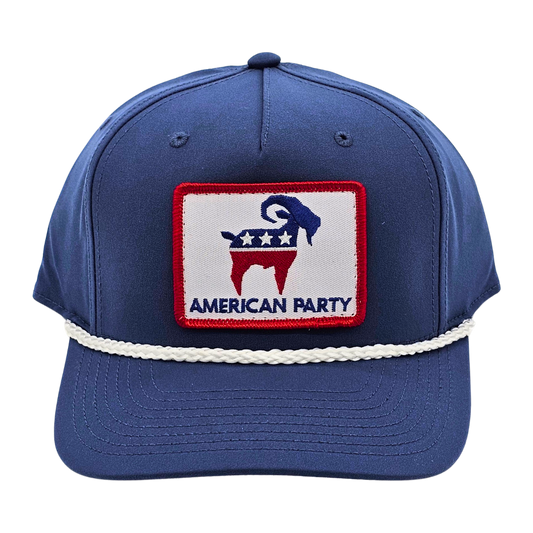 American Party Patch Rope Hat