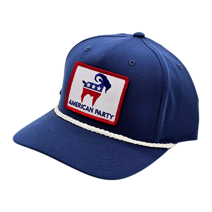 American Party Patch Rope Hat