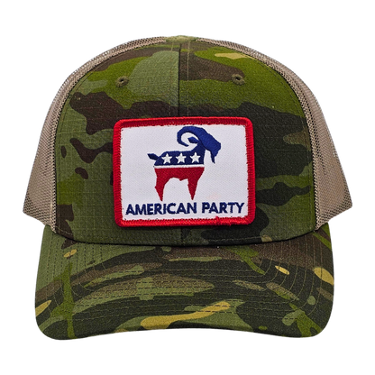American Party Patch Trucker Hat