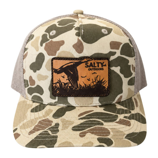 Leather Duck Patch Trucker