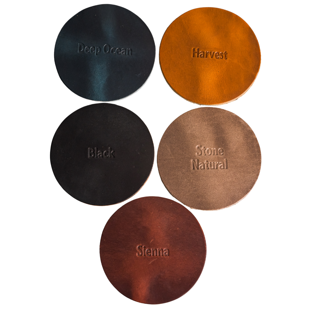 SALTYmf Leather Coasters