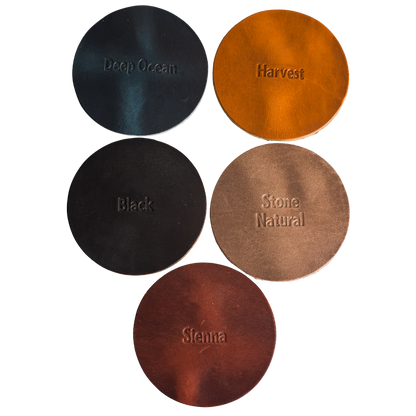 SALTYmf Leather Coasters