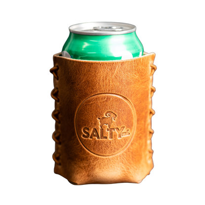 SALTYmf Leather Coozie