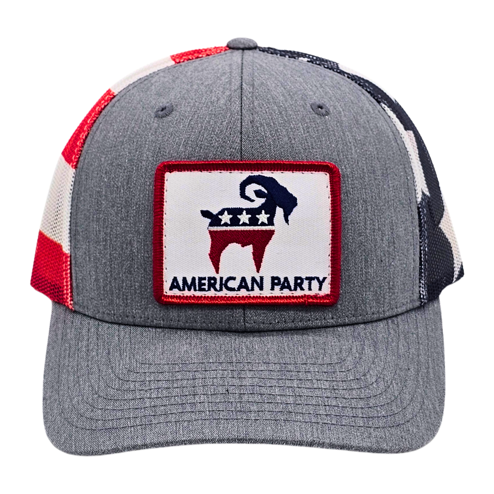 American Party Patch Trucker Hat