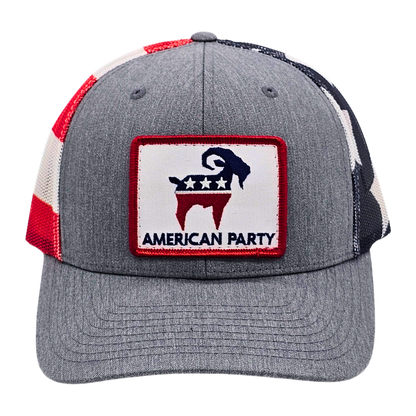 American Party Patch Trucker Hat
