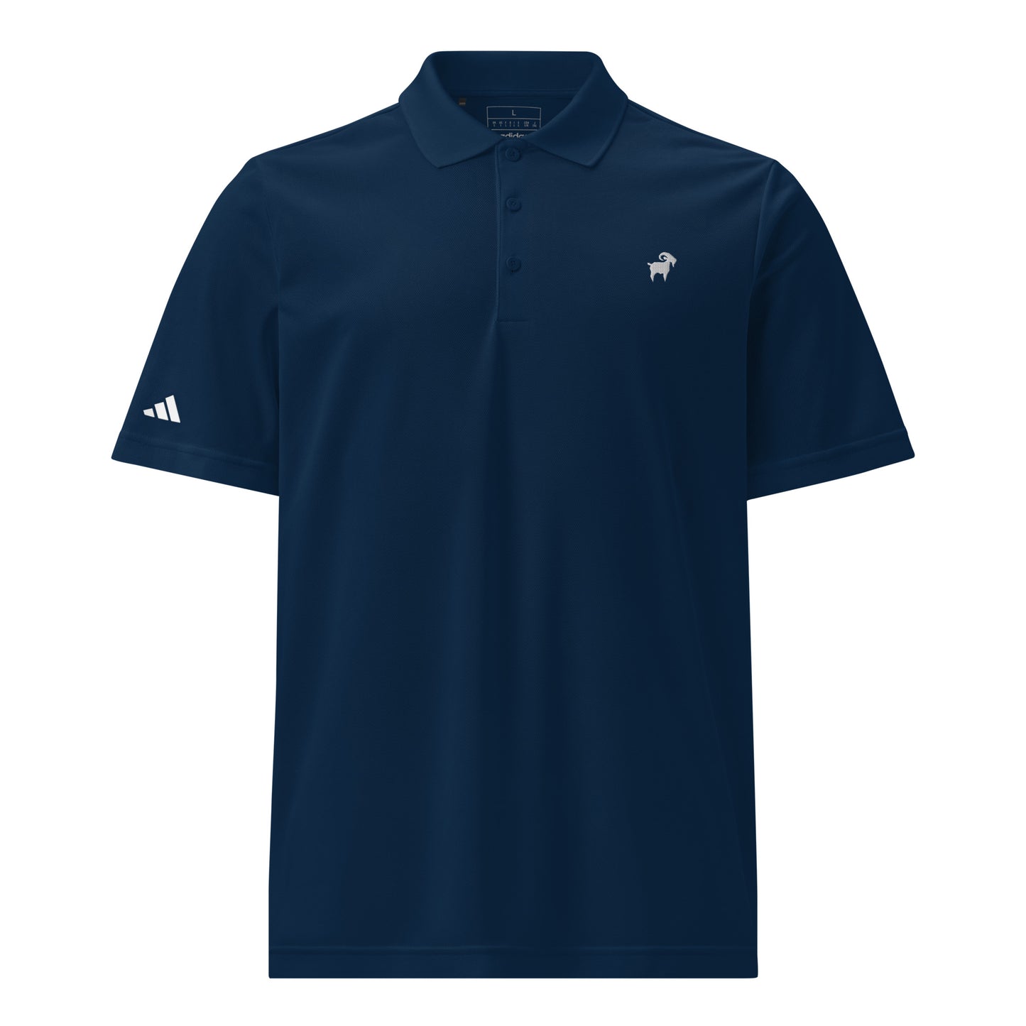 SaltyMF White Goat Sport Polo