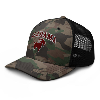 Alabama GOAT Camo Trucker
