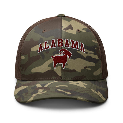 Alabama GOAT Camo Trucker