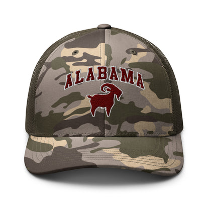 Alabama GOAT Camo Trucker
