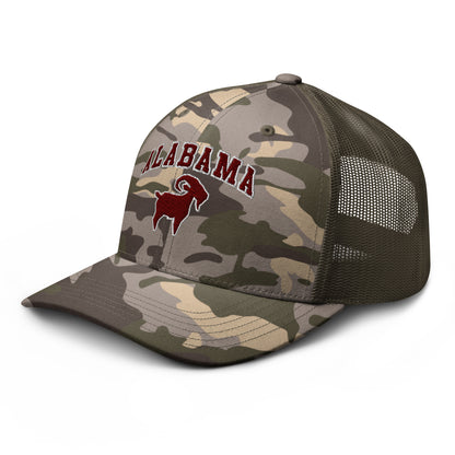 Alabama GOAT Camo Trucker