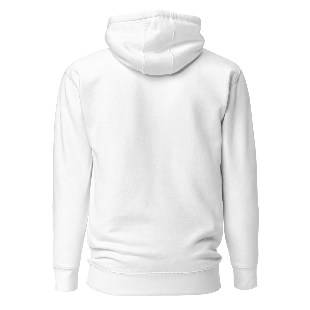 SALTYmf American GOAT Hoodie in White, back view