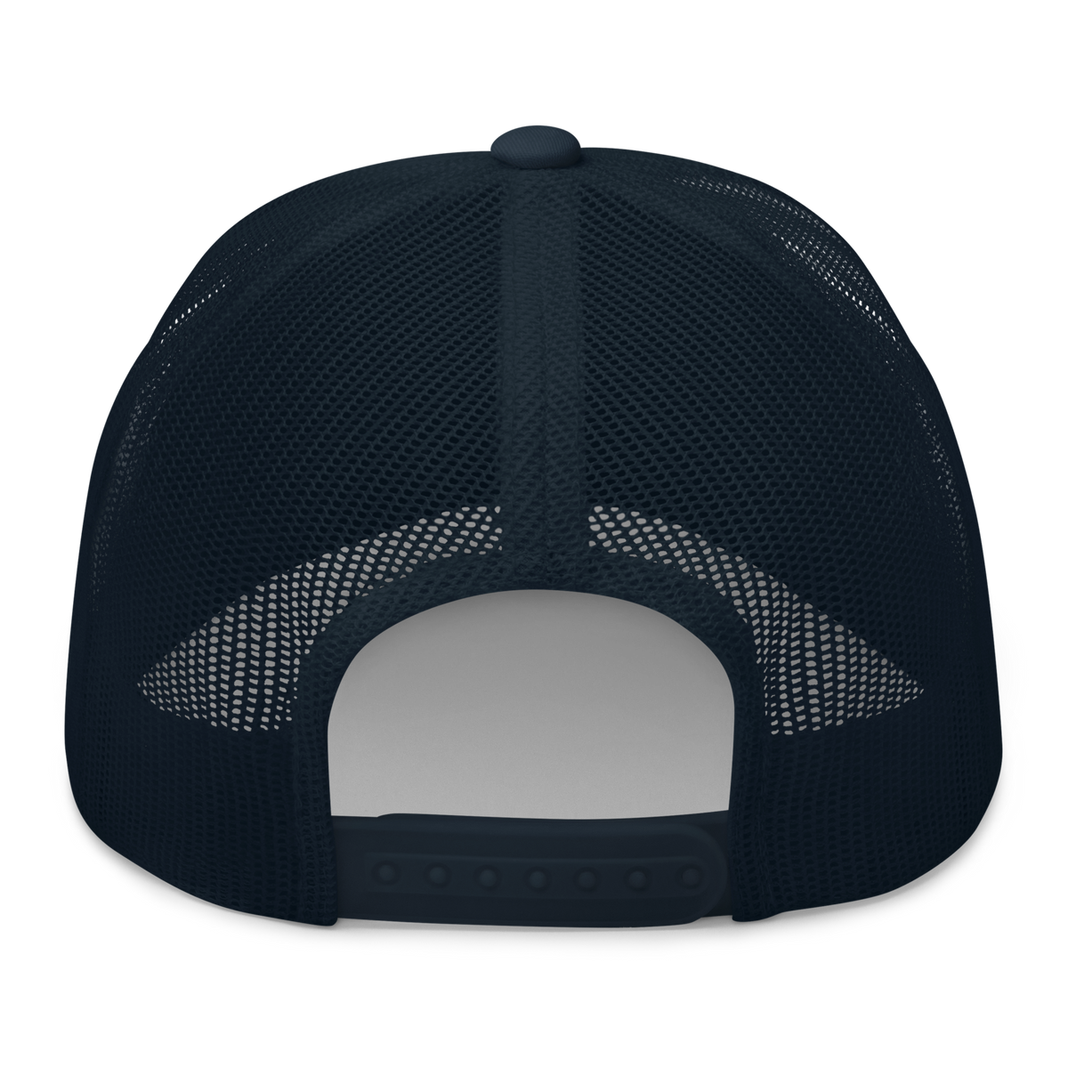 SALTYmf American GOAT Trucker in Navy, back view