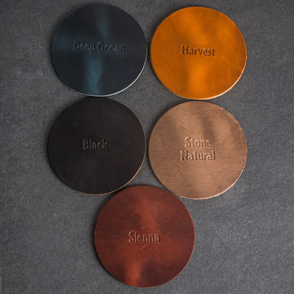 SALTYmf Leather Coasters