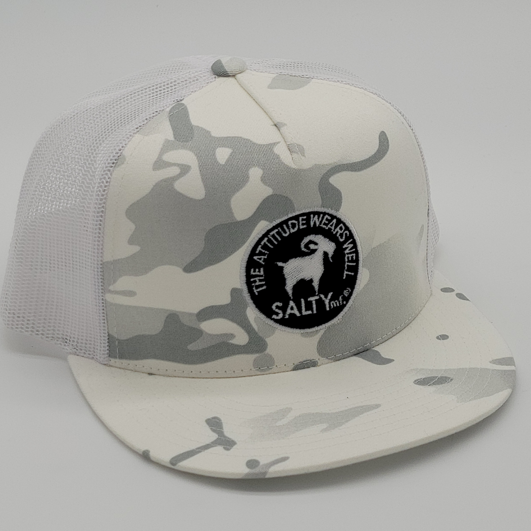 SaltyMF Multicam Alpine/White Attitude Snapback