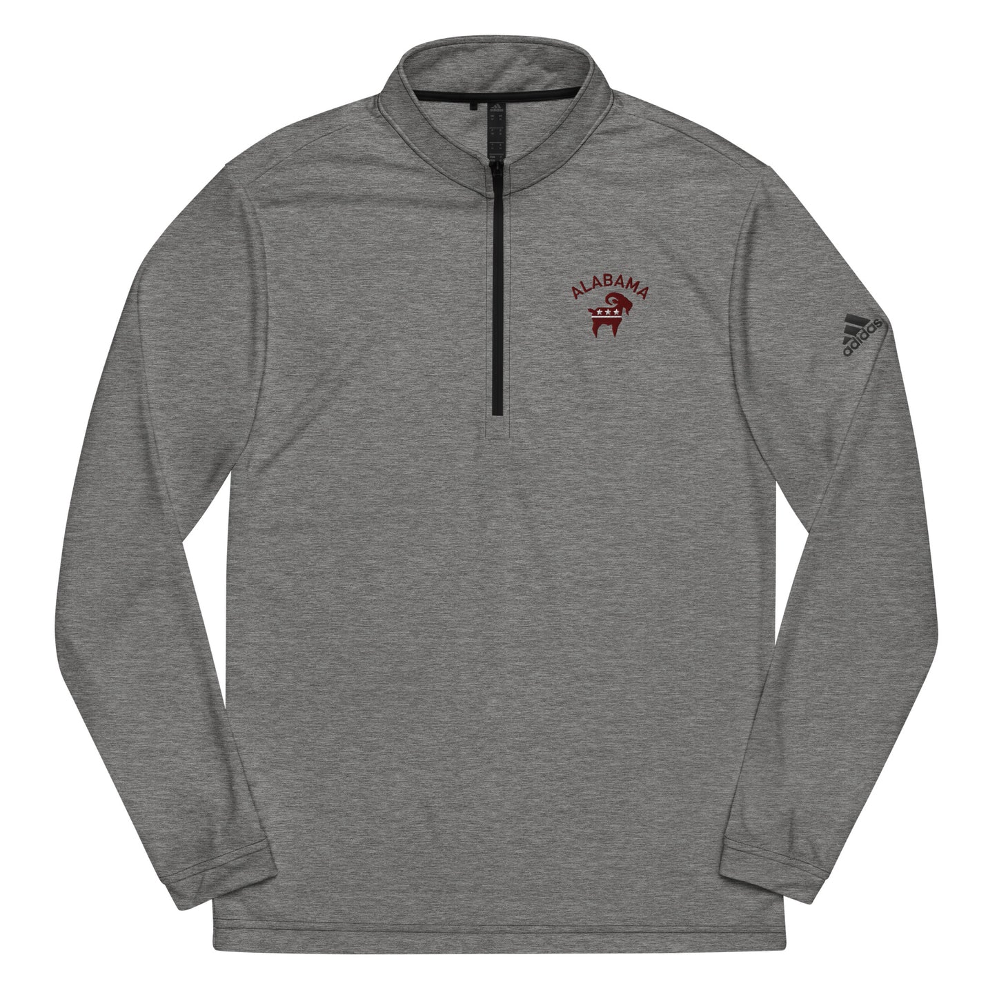 SaltyMF Alabama- Crimson Party Goat Quarter Zip Pullover