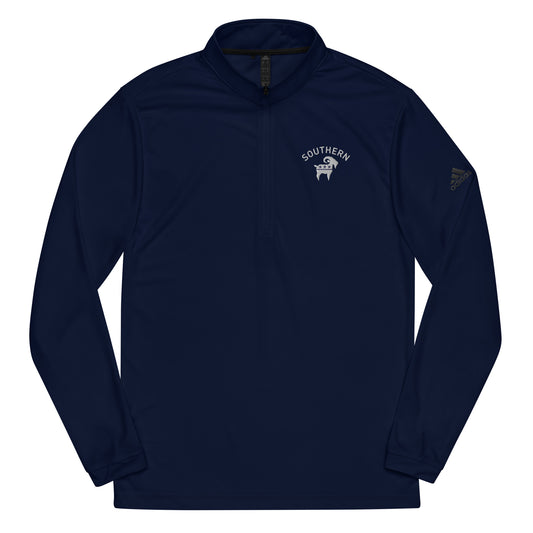 SaltyMF Southern- White Party Goat Quarter Zip Pullover