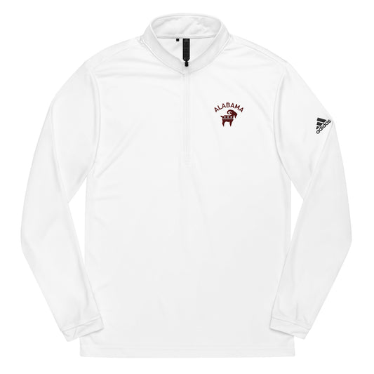 SaltyMF Alabama- Crimson Party Goat Quarter Zip Pullover