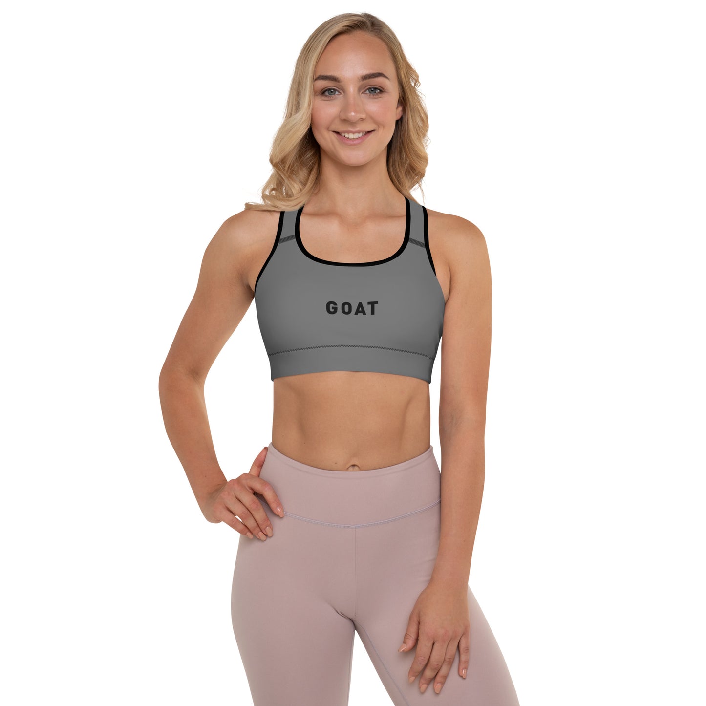 Saltymf Black GOAT Womens Grey Sports Top