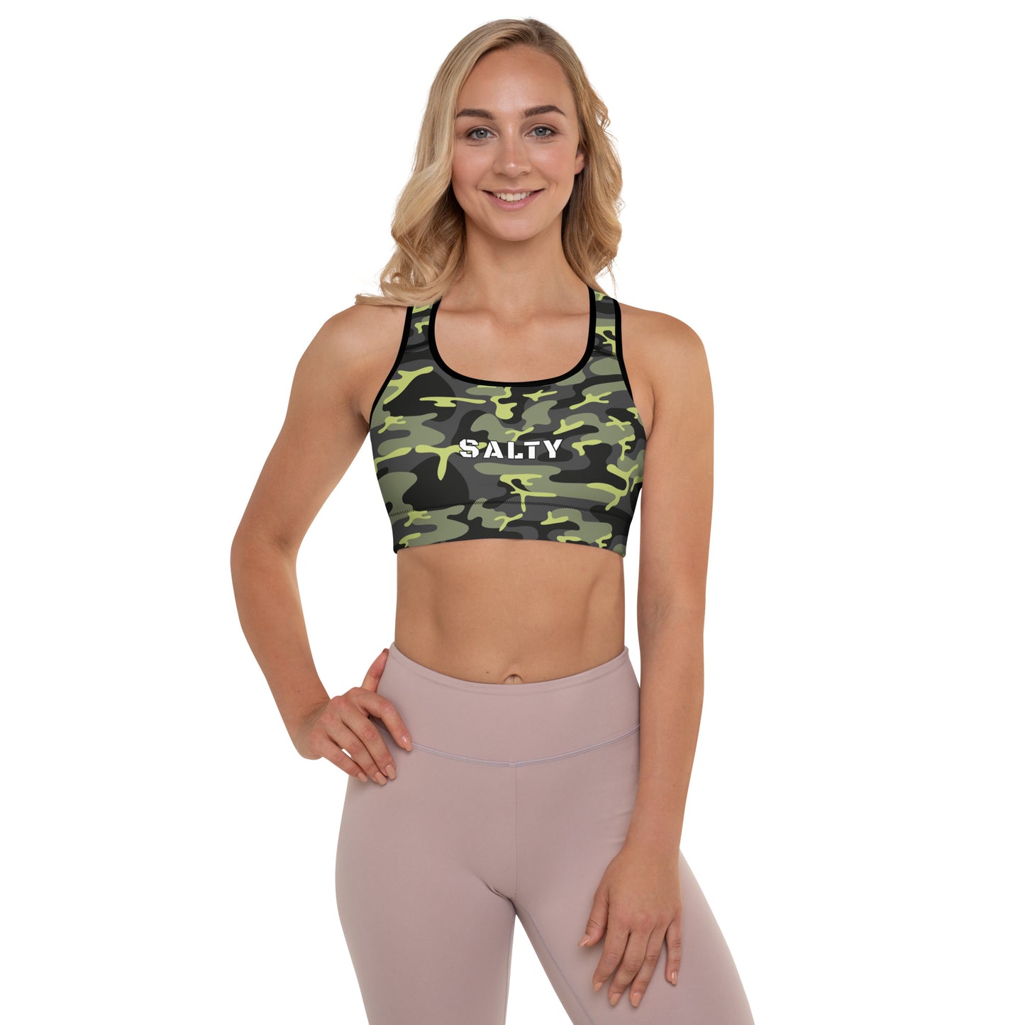 Saltymf Golden GOAT Womens Camo Sports Top