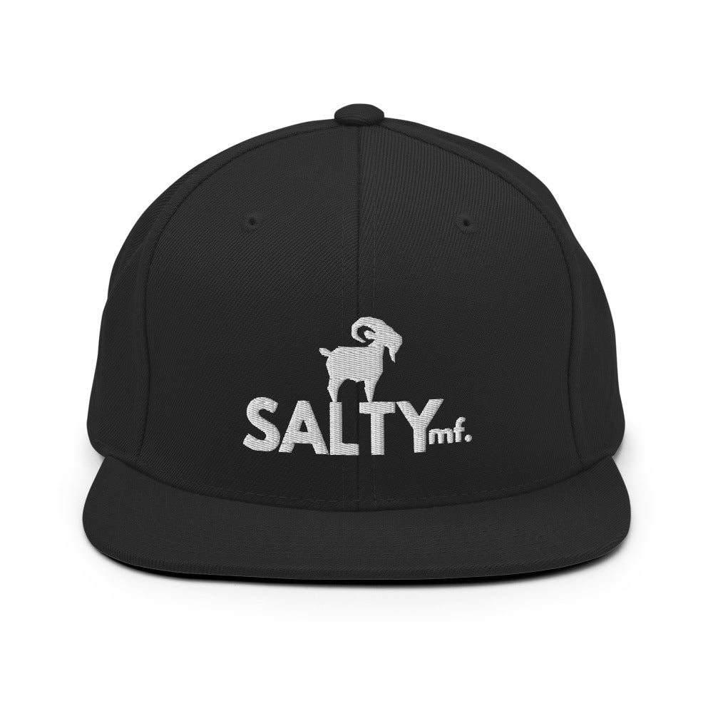 The SaltyMF White GOAT Snapback Yupoong 6089