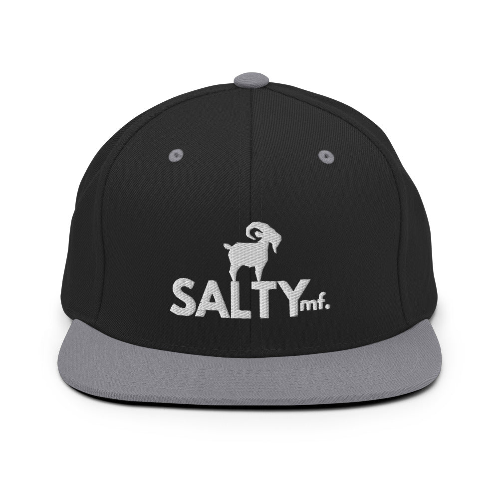 The SaltyMF White GOAT Snapback Yupoong 6089