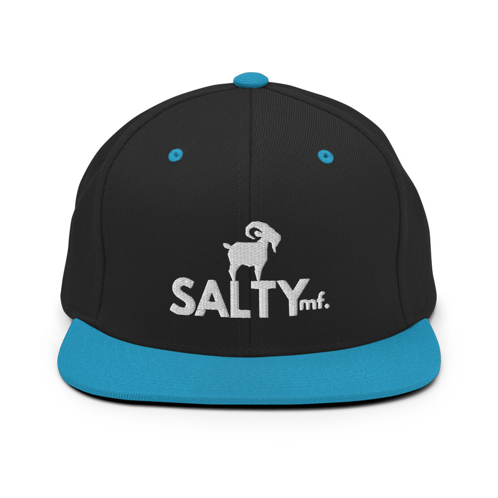 The SaltyMF White GOAT Snapback Yupoong 6089