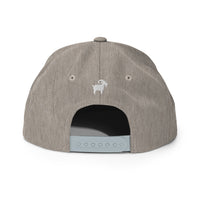 The SaltyMF White GOAT Snapback Yupoong 6089