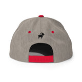 The SaltyMF Black GOAT Snapback Yupoong 6089