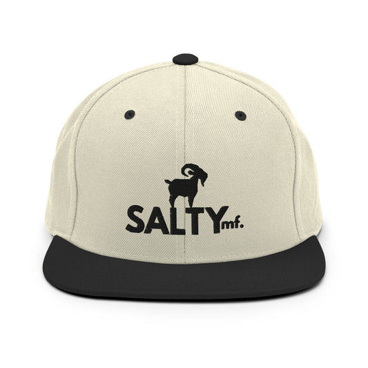 The SaltyMF Black GOAT Snapback Yupoong 6089