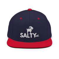 The SaltyMF White GOAT Snapback Yupoong 6089