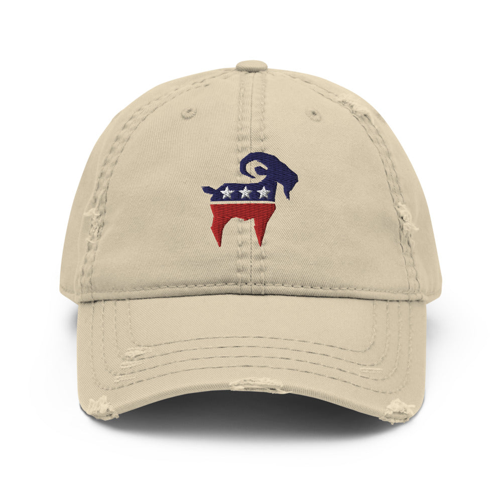 The SaltyMF Freedom GOAT Distressed Hat