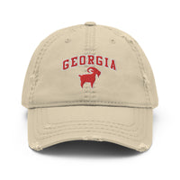 Saltymf Georgia Goat Distressed Hat