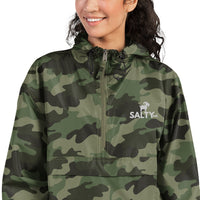 The SaltyMF Embroidered Camo Packable Jacket