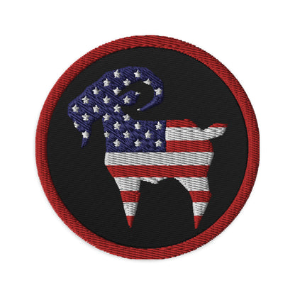 American GOAT Embroidered Patch