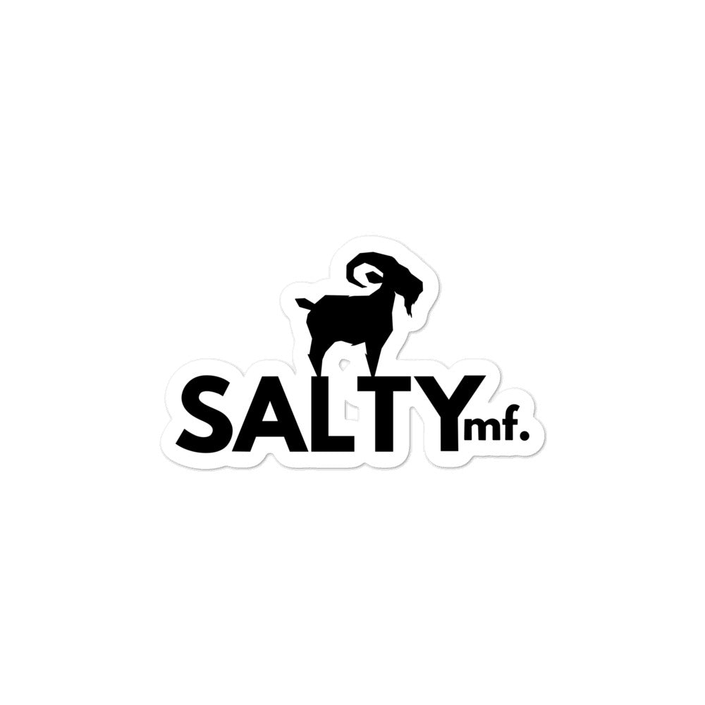 SaltyMF Black Sticker