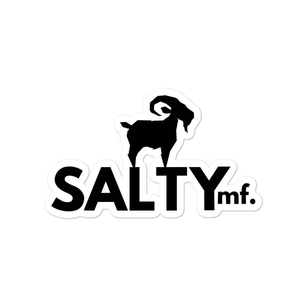 SaltyMF Black Sticker