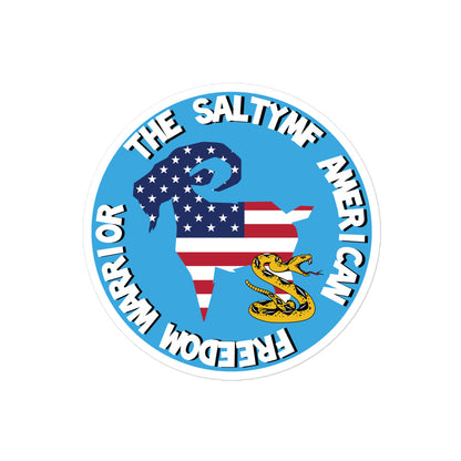 SALTYmf Freedom Warrior Sticker