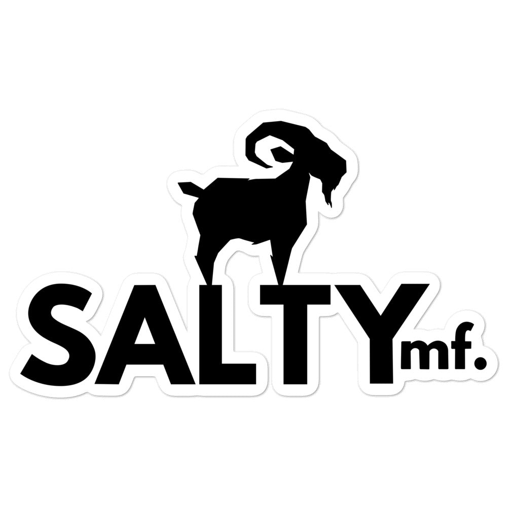 SaltyMF Black Sticker