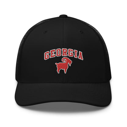 Georgia Red GOAT Trucker Cap